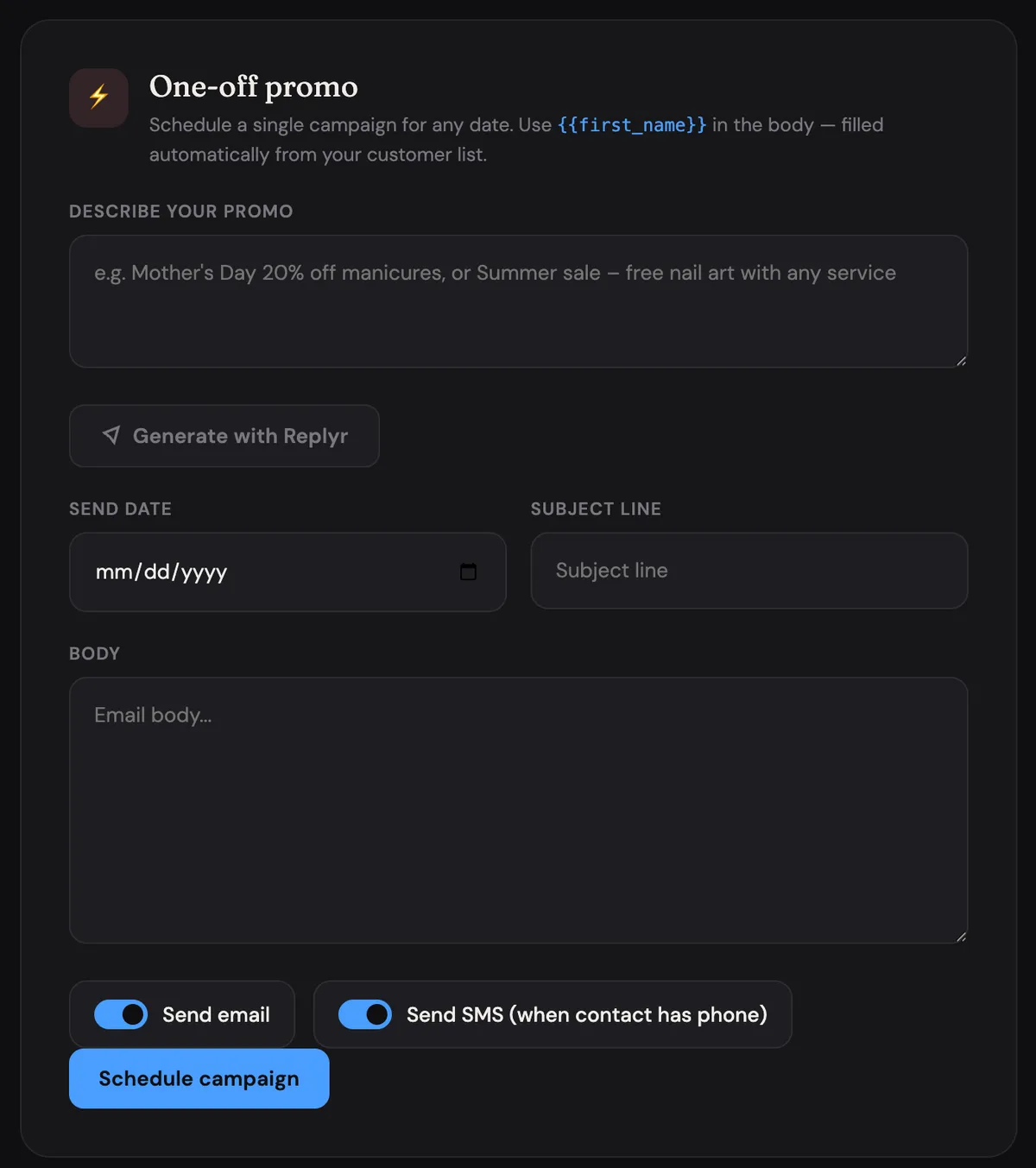 Replyr Pro — One-off promo
